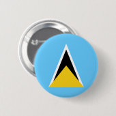Fahne Saint Lucia Button (Vorne & Hinten)