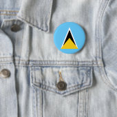 Fahne Saint Lucia Button (Beispiel)