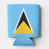 Fahne Saint Lucia Dosenkühler (Rückseite)