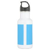Fahne Saint Lucia Edelstahlflasche (Rückseite)