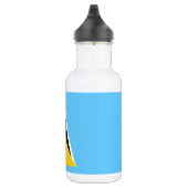 Fahne Saint Lucia Edelstahlflasche (Rechts)
