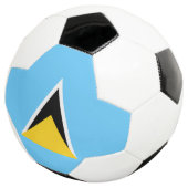 Fahne Saint Lucia Fußball (Dreiviertel)