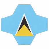 Fahne Saint Lucia Fußball (Flach)