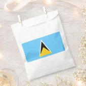Fahne Saint Lucia Geschenktütchen (Ausgeschnitten)