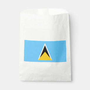Fahne Saint Lucia Geschenktütchen