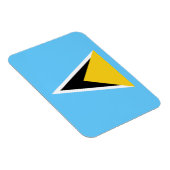 Fahne Saint Lucia Magnet (Rechte Seite)