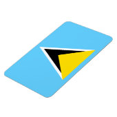 Fahne Saint Lucia Magnet (Linke Seite)