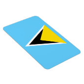 Fahne Saint Lucia Magnet (Rechte Seite)
