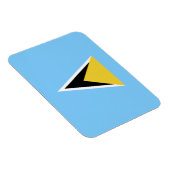 Fahne Saint Lucia Magnet (Rechte Seite)