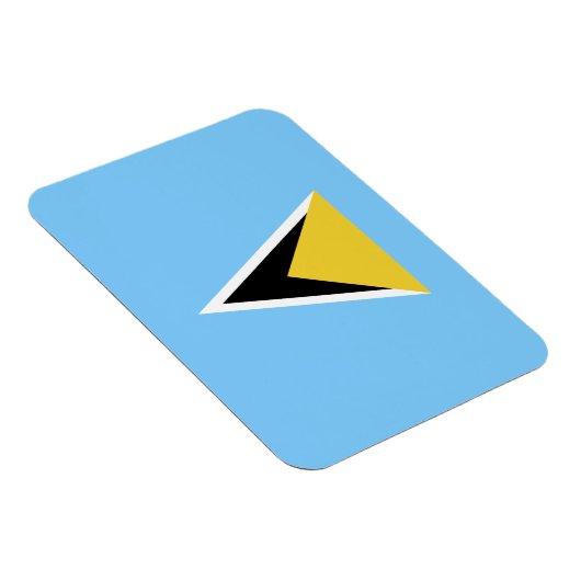 Fahne Saint Lucia Magnet (Rechte Seite)