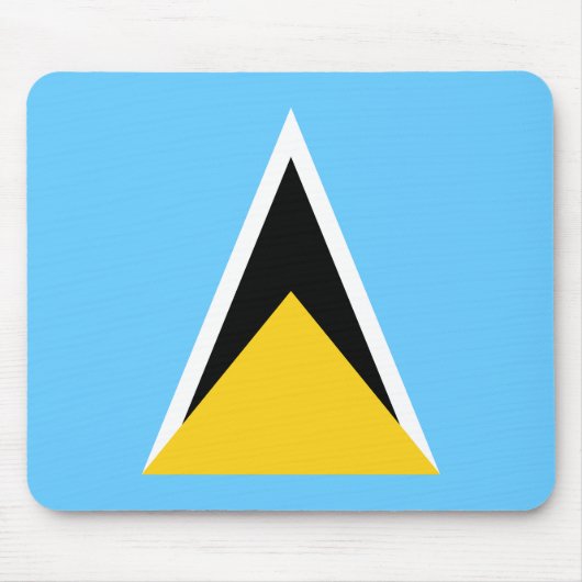 Fahne Saint Lucia Mousepad (Vorne)