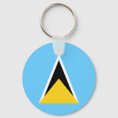 Fahne Saint Lucia Schlüsselanhänger (Rückseite)