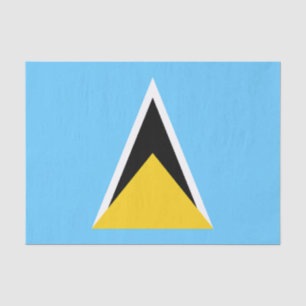 Fahne Saint Lucia Seidenpapier