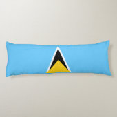 Fahne Saint Lucia Seitenschläferkissen (Rückseite)