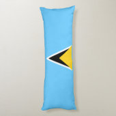 Fahne Saint Lucia Seitenschläferkissen (Rückseite (Vertikal))
