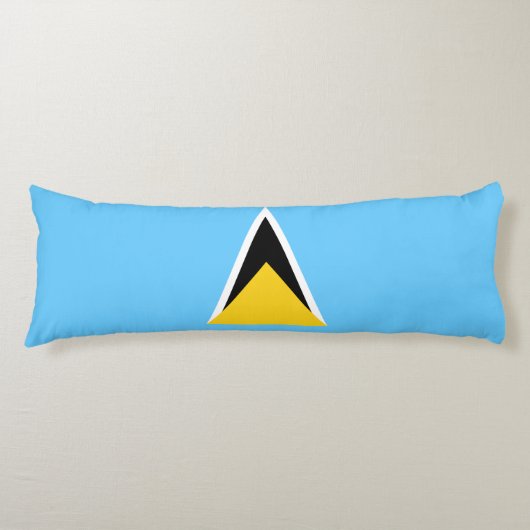 Fahne Saint Lucia Seitenschläferkissen (Vorderseite)