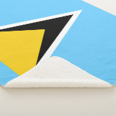 Fahne Saint Lucia Sherpadecke (3/4)