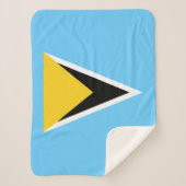 Fahne Saint Lucia Sherpadecke (Vorderseite)