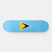 Fahne Saint Lucia Skateboard (Horizontal)