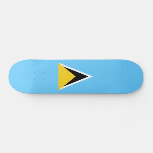 Fahne Saint Lucia Skateboard (Horizontal)