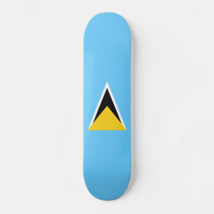 Fahne Saint Lucia Skateboard