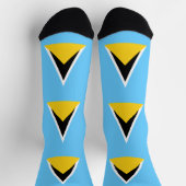 Fahne Saint Lucia Socken (Oben)