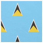 Fahne Saint Lucia Stoff (Nahaufnahme)