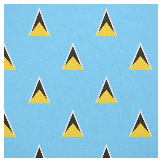 Fahne Saint Lucia Stoff (Muster)