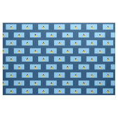 Fahne Saint Lucia Stoff (Fat Quarter (45,7 x 55,9 cm))