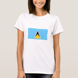 Fahne Saint Lucia T-Shirt