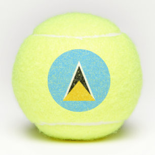 Fahne Saint Lucia Tennisbälle