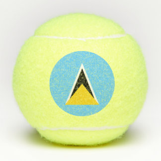 Fahne Saint Lucia Tennisbälle