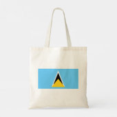 Fahne Saint Lucia Tragetasche (Rückseite)