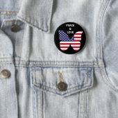 Fahne-Schmetterling Button (Beispiel)
