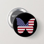 Fahne-Schmetterling Button (Vorne & Hinten)