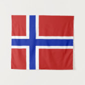 Fahne skandinavische kleine Norwegen Wandteppich (Vorderseite (Horizontal))