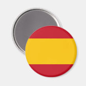 Fahne Spanien - Rundmagnet Magnet (Vorderseite/Rückseite)