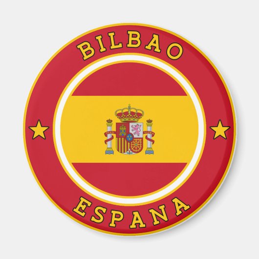 Fahne Spanien und Text-Magnet Magnet (Vorne)
