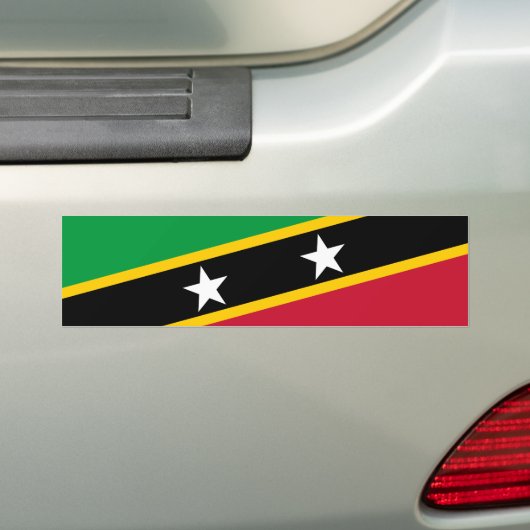 Fahne St. Kitts und Nevis Autoaufkleber (Auf Auto)