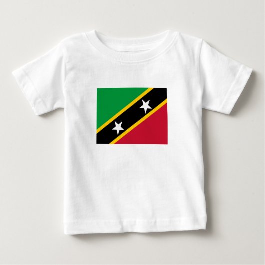 Fahne St. Kitts und Nevis Baby T-shirt (Vorderseite)