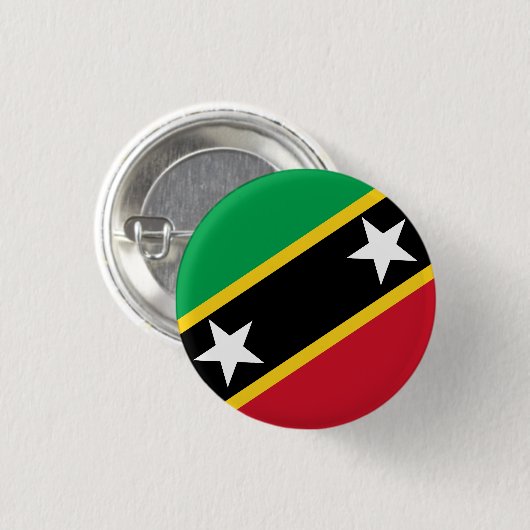 Fahne St. Kitts und Nevis Button (Vorne & Hinten)