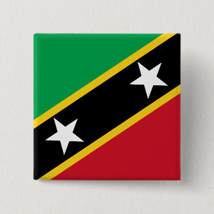 Fahne St. Kitts und Nevis Button