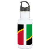 Fahne St. Kitts und Nevis Edelstahlflasche (Rückseite)