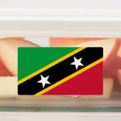 Fahne St. Kitts und Nevis Etiketten (Befestigt)