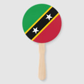 Fahne St. Kitts und Nevis Fächer (Rückseite)
