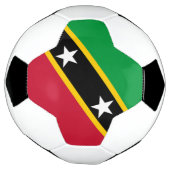 Fahne St. Kitts und Nevis Fußball (Gedreht)