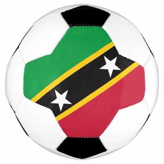 Fahne St. Kitts und Nevis Fußball (Vorderseite)