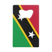 Fahne St. Kitts und Nevis Geldbeutel Flaschenöffner (Vorderseite)