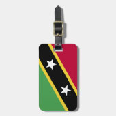 Fahne St. Kitts und Nevis Gepäckanhänger (Vorderseite vertikal)