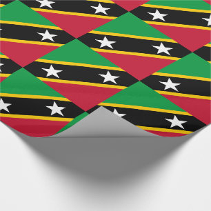 Fahne St. Kitts und Nevis Geschenkpapier